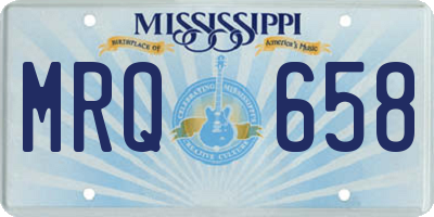 MS license plate MRQ658