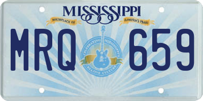 MS license plate MRQ659