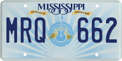 MS license plate MRQ662