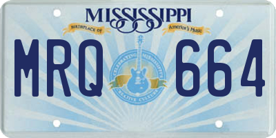 MS license plate MRQ664