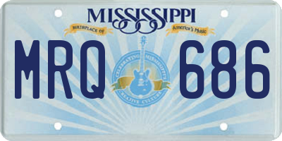 MS license plate MRQ686