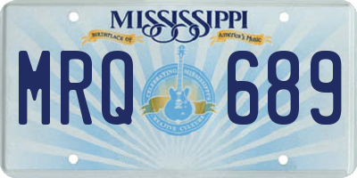 MS license plate MRQ689