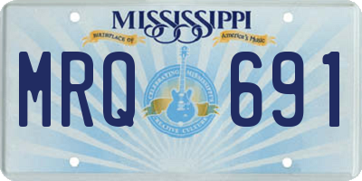 MS license plate MRQ691
