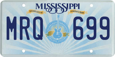 MS license plate MRQ699