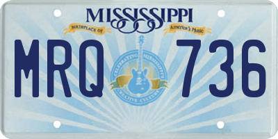 MS license plate MRQ736