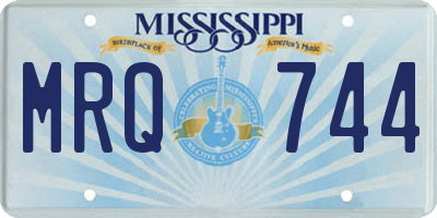 MS license plate MRQ744