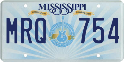 MS license plate MRQ754