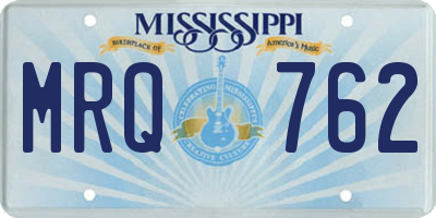 MS license plate MRQ762