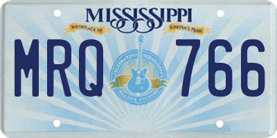 MS license plate MRQ766