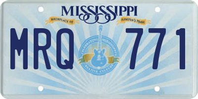 MS license plate MRQ771
