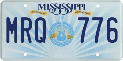 MS license plate MRQ776