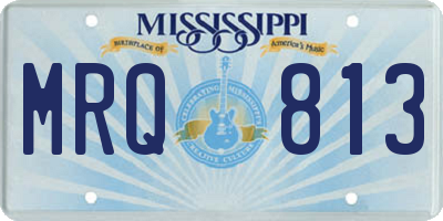 MS license plate MRQ813