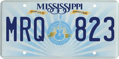 MS license plate MRQ823