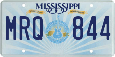 MS license plate MRQ844