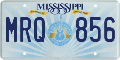MS license plate MRQ856