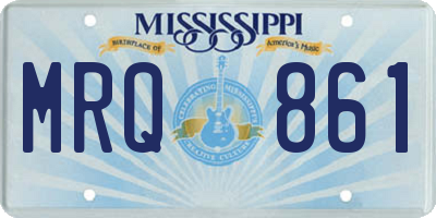 MS license plate MRQ861