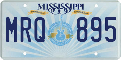 MS license plate MRQ895