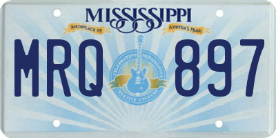 MS license plate MRQ897