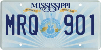 MS license plate MRQ901