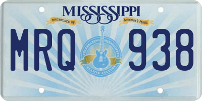 MS license plate MRQ938