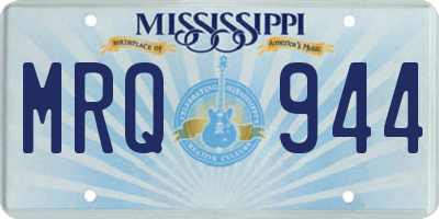 MS license plate MRQ944