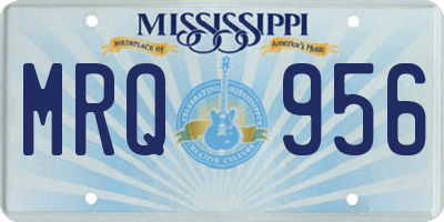 MS license plate MRQ956