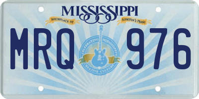 MS license plate MRQ976