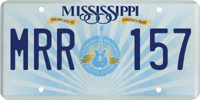 MS license plate MRR157