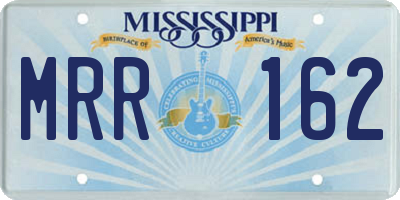 MS license plate MRR162