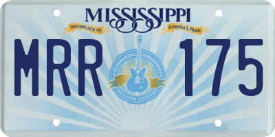 MS license plate MRR175