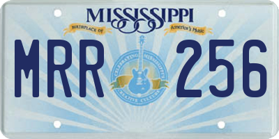 MS license plate MRR256