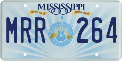 MS license plate MRR264