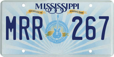 MS license plate MRR267