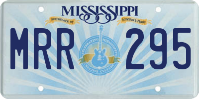 MS license plate MRR295