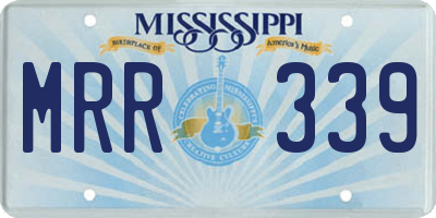 MS license plate MRR339