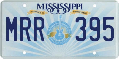 MS license plate MRR395