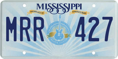MS license plate MRR427