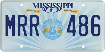 MS license plate MRR486