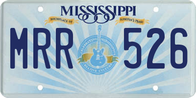 MS license plate MRR526