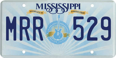 MS license plate MRR529