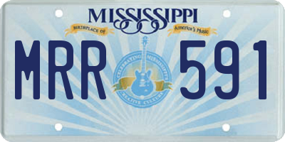 MS license plate MRR591