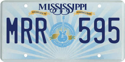MS license plate MRR595