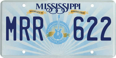 MS license plate MRR622