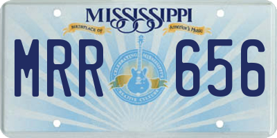 MS license plate MRR656