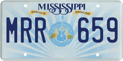 MS license plate MRR659