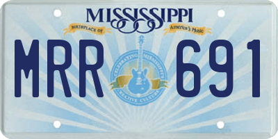 MS license plate MRR691