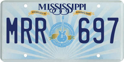 MS license plate MRR697