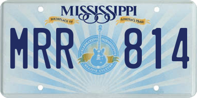 MS license plate MRR814