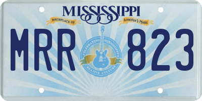 MS license plate MRR823