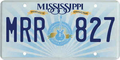 MS license plate MRR827